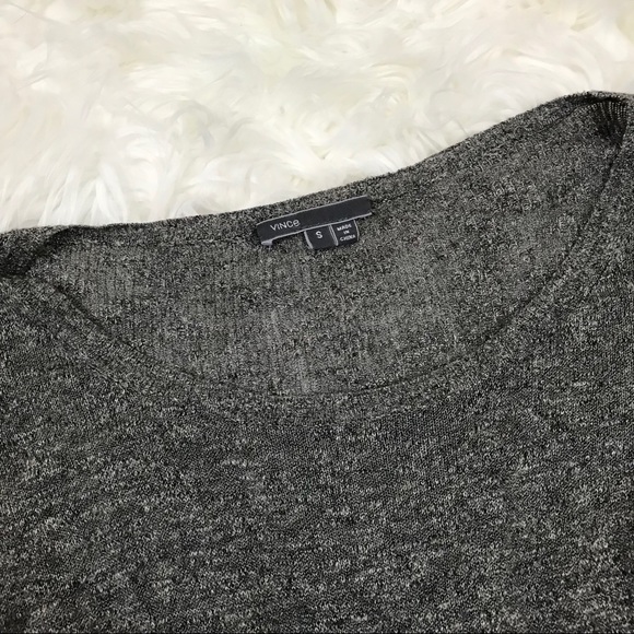 Vince lightweight linen knit sweater charcoal - Picture 3 of 6